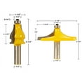 thumbnail image 2 of Yonico 2 Bit Handrail Router Bit Set 18223, 2 of 3