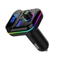 thumbnail image 1 of Chargeur de Voiture Rapide Bluetooth-compatible 5.0 USB 4.2A Lecteur Mp3 FmTransmitter Disque U Support d'Appel Émetteurs Mains Libres, 1 of 1