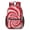 Red and White, variant on Blue and Green Tie Dye Pattern 17" School Backpacks for Teens,Waterproof Oxford Fabric,S-Shape Padded Straps for School,Travel,Hiking,Camping