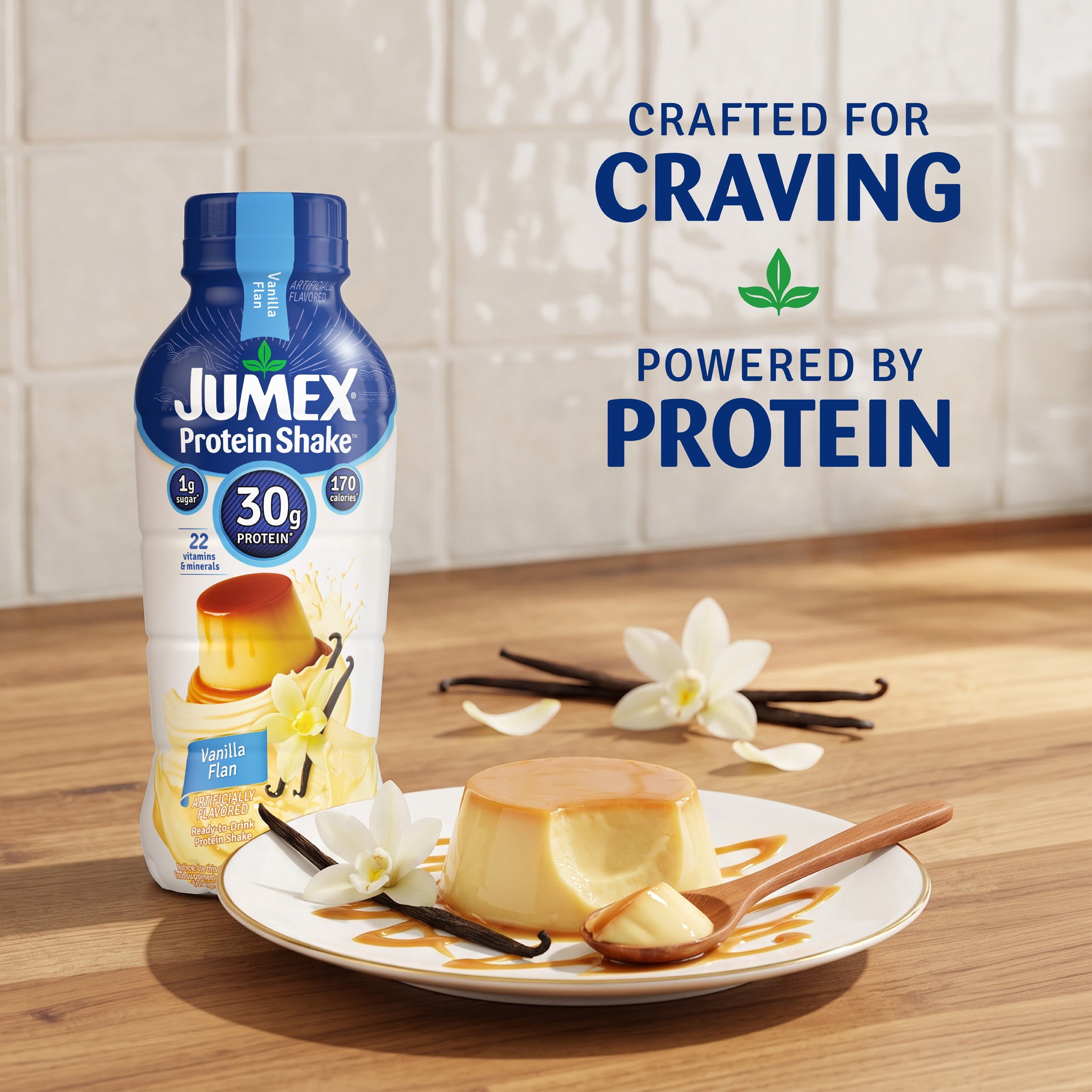 Jumex Protein Shake Vanilla Flan, 30g Protein, 12 fl oz, 4 Pack