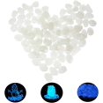 thumbnail image 2 of Rewera 300 piezas de piedras fluorescentes, piedras decorativas fluorescentes artificiales para decoración de jardines, caminos, decoración al aire libre, acuarios y pasarelas, 2 of 5