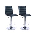 thumbnail image 1 of Set dos piezas banco Tapatios muebles Barra color negro giratorio altura ajustable, 1 of 2