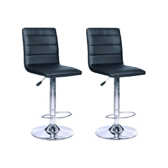Set dos piezas banco Tapatios muebles Barra color negro giratorio altura ajustable