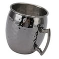 thumbnail image 4 of Taza de mula de Moscú, taza de cóctel de cerveza de acero inoxidable con capacidad de 600ml, taza de bebida para Bar en casa, color negro punteado, 4 of 5
