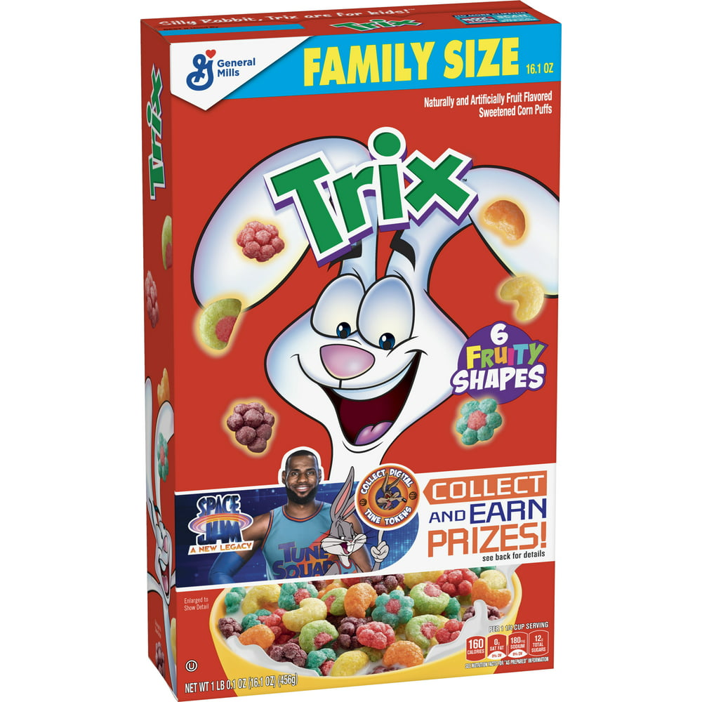 Trix, Fruit Flavored Corn Puffs Breakfast Cereal, 16.1 oz - Walmart.com ...