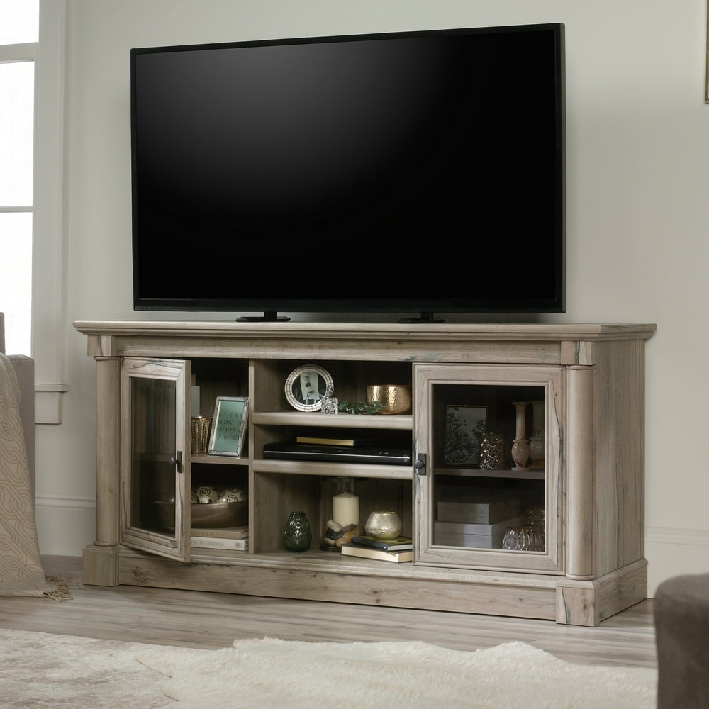 Sauder Palladia Entertainment Credenza for TVs up to 60", Split Oak