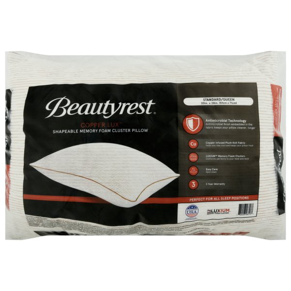 Beautyrest Fresh Sleep Memory Foam Cluster Standard Pillow Standard