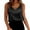 Black, variant on lmcalzta Womens Satin Silk Tank Tops Crew Neck Soft Lightweight Tank Summer Casual T Shirts