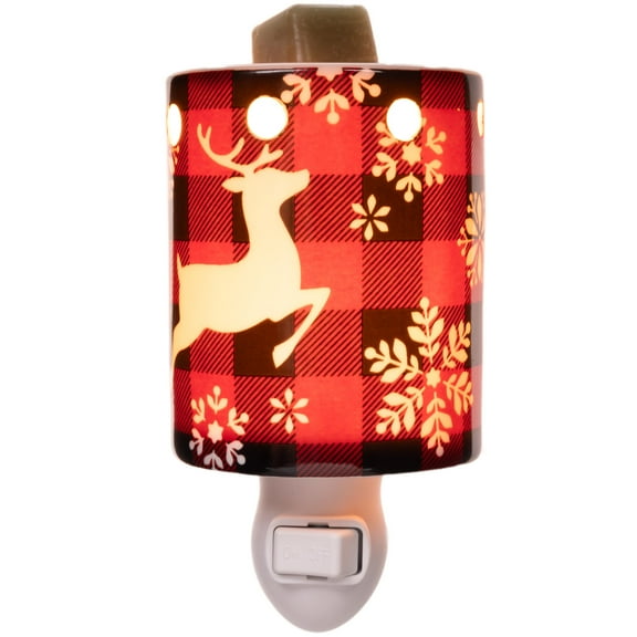 Scentsationals Holiday Accent Wax Warmer - Scented Wax Cube Melter - Electric Fragrance Plugin - Air Freshener & Home Decor Winter Collection Reindeer Games