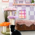 thumbnail image 4 of Happy & Polly 35''Three Flower Plush Cat Tree ，Suitable for all kittens，Petal Color, 4 of 8
