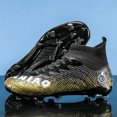 thumbnail image 3 of Botas de fútbol profesionales para hombre, zapatos transpirables para entrenamiento en interiores y exteriores, tacos de hierba, envío directo, 3 of 5
