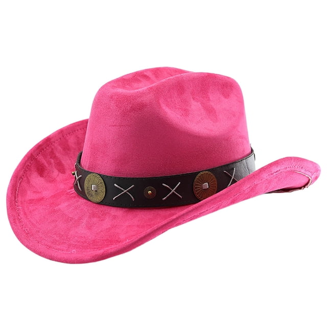 Western Style Cowboy Hat Curved Brim Ideal For Outdoor Adventure Travel Riding And Everyday Use