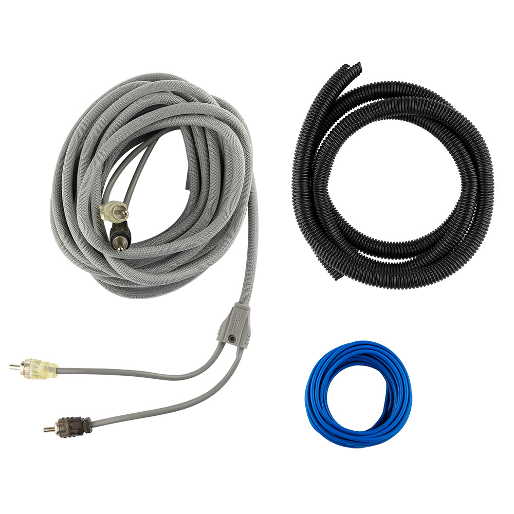 DS18 0 Gauge Complete Amplifier Wiring Kit w/ANL Fuse Holder & (1) MANL 250A SLV