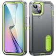 thumbnail image 1 of for iPhone 14 Plus Case, iPhone 14 Plus Phone Case with Built in Kickstand, Shockproof/Dustproof/Drop Proof Heavy Duty Military-Grade Rugged Protective Cover for iPhone 14 Plus,Grey, 1 of 9