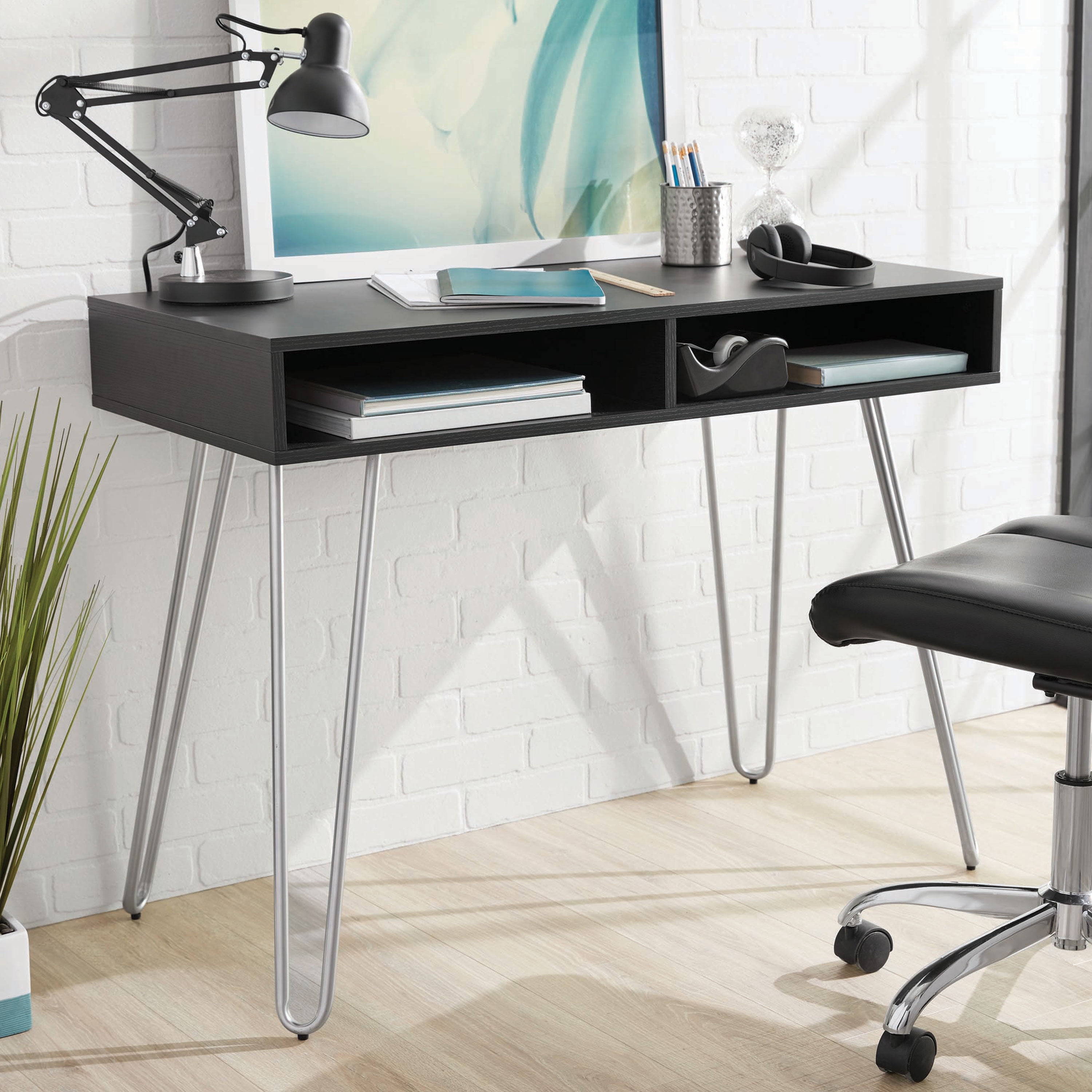 Mainstays Hairpin Writing Desk Multiple Finishes