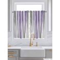 thumbnail image 2 of Kitchen Curtains 54 Inches length, Purple Gray Window Treatment Curtain Drapes, Vintage Country Abstract Gradient Aesthetic Thermal Insulated Drapes for Basement Hotel RV, 42"x54", 2 Panels, 2 of 7