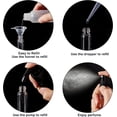 thumbnail image 4 of Atomizador de perfume de viaje de 15 ml, recargable, con 6 goteros de plástico desechables de 3 ml y 2 embudos de plástico., 4 of 6