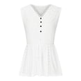 thumbnail image 4 of Birdeem Mode Femmes Manches Courtes Col en V Uni Décontracté Élastique Confortable Blouse Chemises, 4 of 7