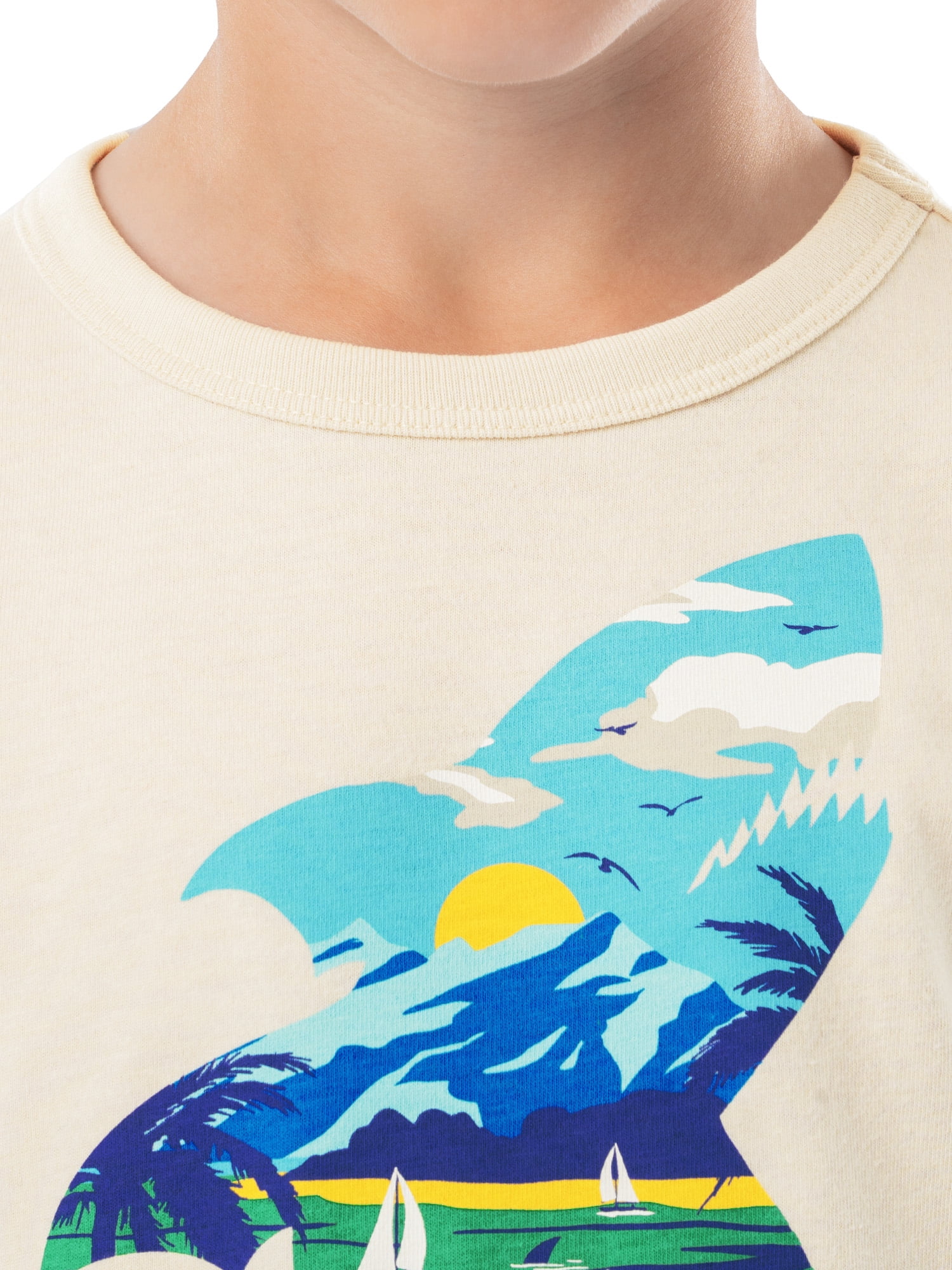 Boy's Short Sleeve Elevated Graphic T-Shirt 2-Pack, Sizes 4-18