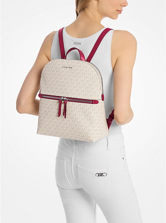 MICHAEL KORS Dallas Medium Signature Logo Backpack-DARK  display picture 1