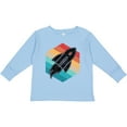 thumbnail image 3 of Inktastic Rocket Ship Retro Space Boys or Girls Long Sleeve Toddler T-Shirt, 3 of 5