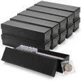 thumbnail image 1 of HLONK 10 Pack  Holders for Collectors  Cardboard 2x2 Inch Coin Flip Boxes  Single Row  Snap Protection Cases for Coin Dollar Collection Supplies, 1 of 8