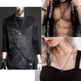 thumbnail image 2 of Jewmon Celtic Knot Pentagram Necklace Crecent Moon Pendant Chain Wiccan Jewelry Gift for Men Women, 2 of 7
