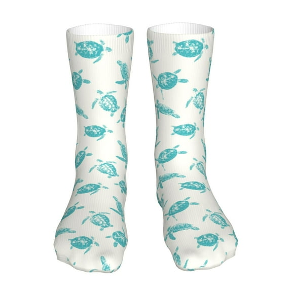 Uemuo Turtle for 16in Socks, Cotton Socks Sports Socks Knee High Socks Comfortable Socks For Men, Women