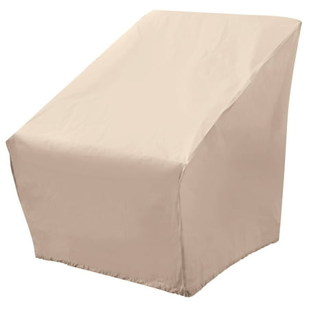 Photo 1 of Elemental Tan Polyester Weatherproof Oversize Patio Chair Cover