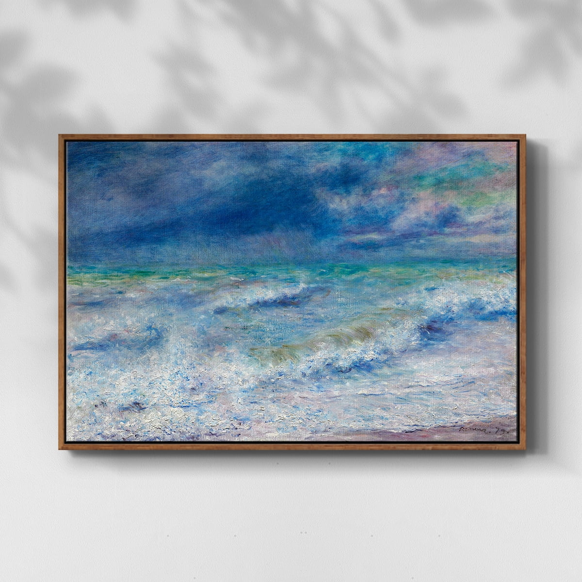 Vintage Landscape-CXIX By Wexford Home Framed in Walnut Wood Gallery Wrapped Canvas 27 in. x 41 in.