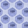 thumbnail image 1 of Ahgly Company Machine Washable Indoor Square Transitional Medium Slate Blue Area Rugs, 6' Square, 1 of 7