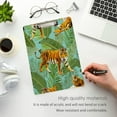 thumbnail image 5 of FMSHPON Tiger Green Palm Leaves Tropical Clipboard Hardboard Wood Nursing Clip Board and Pull for Standard A4 Letter 13x9 inches, 5 of 8