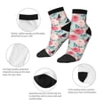 thumbnail image 5 of Fuzoiu Roses and Butterflies Print Adult Socks, Crew Moisture-wicking Socks, Unisex Cushion Crew Socks,Casual Sports Ankle Socks, 5 of 7