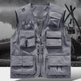thumbnail image 2 of Gilet Utilitaire pour Femmes, Gilet Léger pour l'Extérieur, Gilet de Photographie Multi-Poches, Haut Matelassé Décontracté à Col en V, Pièce Confortable pour la Randonnée, Usage Quotidien, 2 of 4