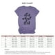 thumbnail image 4 of Camisa con estampado de letras, cuello redondo, manga corta, informal, suave, de gran tamaño, con estampado de letras, top de verano para mujer, morado (letra negra) M, 4 of 4
