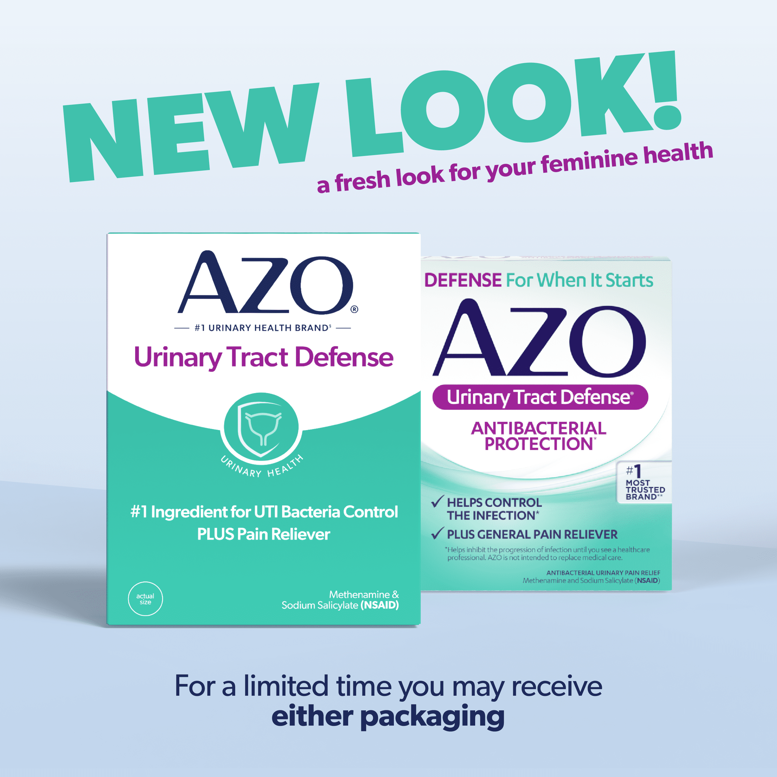 (3 pack) AZO Urinary Tract Defense Tablets, Antibacterial Protection & Pain Relief for UTI Infection Control, FSA/HSA Eligible, 24 Count