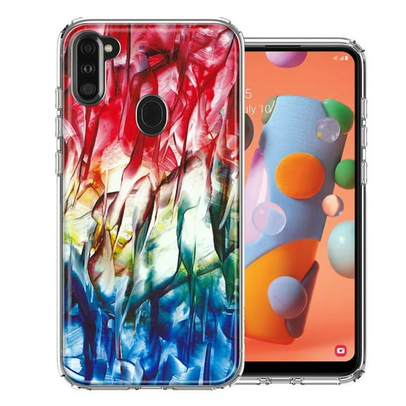 MUNDAZE For Samsung A11 Land Sea Abstract Design Double Layer Phone Case Cover