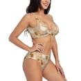 thumbnail image 2 of Daiia Autumn and Thanksgiving Women's Bikini Set Two Piece Swimsuit High Waisted Bikini Adjustable Straps Bikini Perfect for Beach, Pool, and Summer Vacation-, 2 of 9