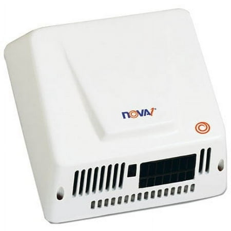 WORLD DRYER NOVA Hand Dryer, 110-240V, Aluminum, White -WRL083000000