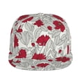 thumbnail image 2 of Gaeub Leaves And Anemone Flat Bill Snapback Hats Baseball Caps with Adjustable for Running Workouts and Outdoor Activities, 2 of 9