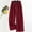 Red, variant on Black**Friday Sale Chaoheng Trousers Pants for Women Women's Cotton Blend Wide Leg Pants,Soft Breathable Elastic Waist Lounge Trousers