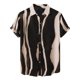 thumbnail image 1 of Hombres Casual Botones Playa Sin posicionamiento Estampado Turndown Camisa de manga corta Blusa Pompotops  oipoqjl49381, 1 of 9