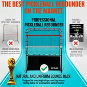 4ft Portable Pickleball Rebounder Training Aid for Pro Player Level 4.0+, Adjustable Angle Easy Setup & Storage - Perfect Your Forehands Backhands Dinks Volleys Accuracy Coordination Kitchen Control