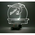 thumbnail image 6 of Gymnast on Beam Night Light Up Lamp LED Personalized Name Free Engraved Gymnastics Athlete Gymnasts Tumbler Desk Table Lamp, Our Newest Feature - It's Wow, with Remote, 16 Color Options, Great Gift, 6 of 12