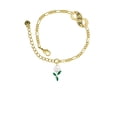thumbnail image 2 of Delight Jewelry White Flower Gold-tone Paw Infinity Link Chain Bracelet, 6"+2" Extender, 2 of 3
