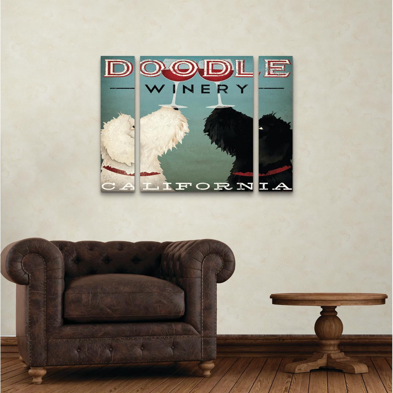 Trademark Fine Art 'Doodle Wine' Canvas Art by Ryan Fowler