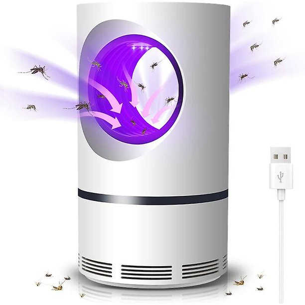Lámpara asesina de mosquitos, (versión 2022), lámpara antimosquitos, asesino repelente de mosquitos led, lámpara eléctrica de mosquiteros Uv con mosca eléctrica usb, lámpara antimosquitos sin t,11 Afortunado Sencillez