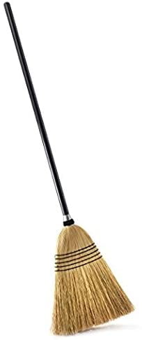 O-Cedar Heavy Duty Commercial 100% Corn Broom with Solid Wood Handle Pack - 4