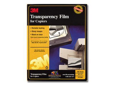 3M Transparency Film 100 PP2500 8.5x11