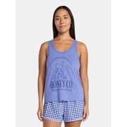 Disney Winnie the Pooh Women's and Women's Plus Tank Top and Shorts Pajama Set, 2-Piece, Sizes XS-3X